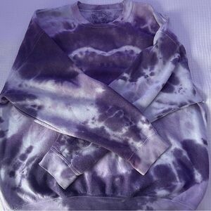 Purple Tie-Dye Sweater